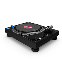 DJ Turntable Pioneer PLX 1000 With Vinyl PNG & PSD Images