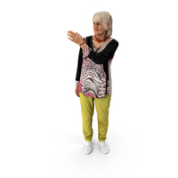 Old Woman Pointing At Something PNG & PSD Images