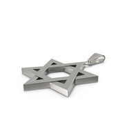 Star of David Necklace Silver PNG & PSD Images
