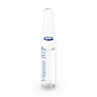 Vitamin B12 Cyanocobalamin 2ml Ampoule PNG & PSD Images
