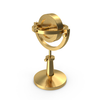 Vintage Brass Lecture Gyroscope PNG & PSD Images