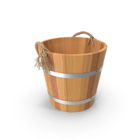 Wooden Sauna Bucket PNG & PSD Images