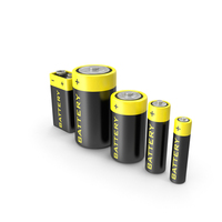 Batteries Set PNG & PSD Images
