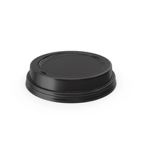 Coffee Cup Lid Black PNG & PSD Images