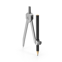 Silver Drawing Compass PNG & PSD Images