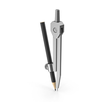 Silver Drawing Compass With Pencil PNG & PSD Images