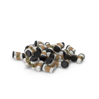 Starbucks Paper Coffee Cup Multi Posed PNG & PSD Images