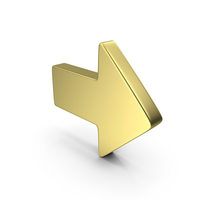 Gold Right Arrow PNG & PSD Images