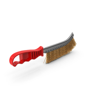 Brass Wire Brush with Plastic Handle PNG & PSD Images