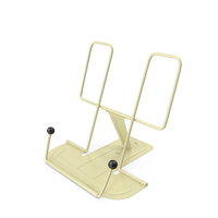 Folding Metal Book Stand Yellow PNG & PSD Images