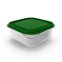 Square Plastic Food Container with Lid PNG & PSD Images