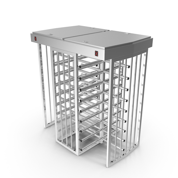 Stainless Steel Dual Lane Security Turnstile PNG & PSD Images