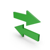 Green Left & Right Arrows PNG & PSD Images