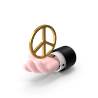 Peace Sign In Cartoon Hand PNG & PSD Images