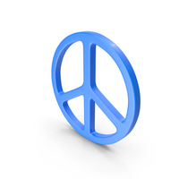 Blue Peace Symbol PNG & PSD Images