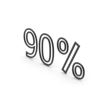 90 Percentage PNG & PSD Images