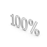 Silver 100% Symbol PNG & PSD Images