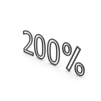200 Percentage Black PNG & PSD Images
