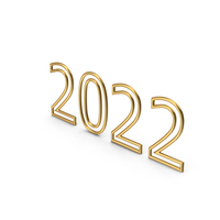 2022 Gold PNG & PSD Images