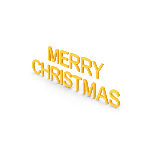 Yellow Merry Christmas Sign PNG & PSD Images