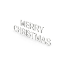White Merry Christmas Sign PNG & PSD Images