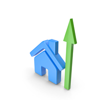 Cost Of Homes Increasing Icon PNG & PSD Images