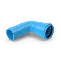 Blue 90 Degree Plastic Pipe PNG & PSD Images