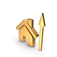 Cost Of Homes Increasing Gold PNG & PSD Images