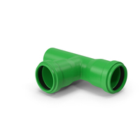 Plastic Tee Pipe Green PNG & PSD Images