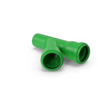 Green Plastic Tee Pipe PNG & PSD Images