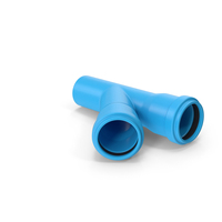 Plastic Tee Pipe Blue PNG & PSD Images