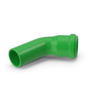 Plastic Pipe 45 Degree Green PNG & PSD Images