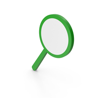 Green Magnifier Symbol PNG & PSD Images
