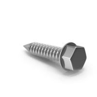 Silver Hex Head Screw PNG & PSD Images