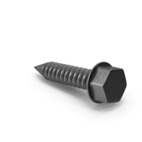 Black Hex Head Screw PNG & PSD Images