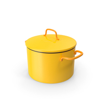 Closed Yellow Cooking Pot PNG & PSD Images