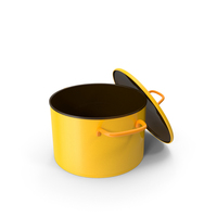 Open Yellow Cooking Pot PNG & PSD Images