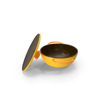 Open Yellow Cooking Pot PNG & PSD Images