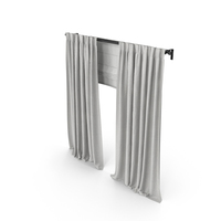 Beige Curtains And Roman Blinds. PNG & PSD Images