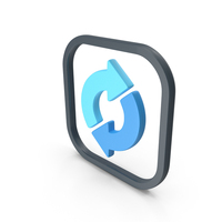 Recycle Symbol Blue PNG & PSD Images