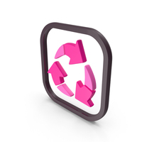 Pink Recycle Symbol PNG & PSD Images