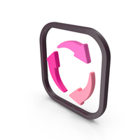 Pink Recycle Symbol PNG & PSD Images