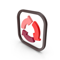 Recycle Symbol Red PNG & PSD Images
