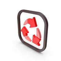 Recycle Symbol Red PNG & PSD Images