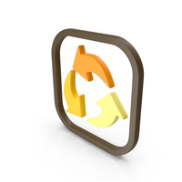 Recycle Symbol Yellow PNG & PSD Images