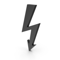 Black High Voltage Symbol PNG & PSD Images