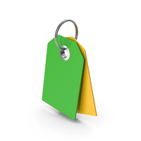 Green & Yellow Label Tags PNG & PSD Images