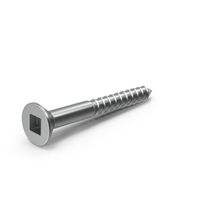 Silver Square Head Screw PNG & PSD Images