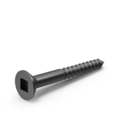 Black Square Head Screw PNG & PSD Images