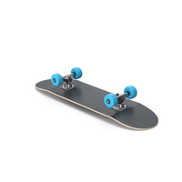 Blue Upturned Skateboard PNG & PSD Images